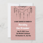 Dream Catcher Baby Dusche Einladung (Vorderseite)