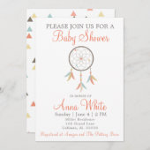 Dream Catcher Baby Shower Einladung (Vorne/Hinten)