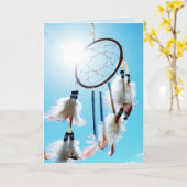 DREAM CATCHER BIRTHDAY CARD KARTE (Gelbe Blume)