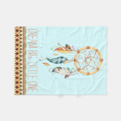 Dream Catcher Boho Baby Blanket Fleecedecke (Vorderseite (Horizontal))