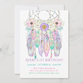 Dream Catcher Boho Feathers Arrows Invasion Einladung