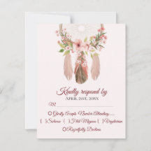 Dream Catcher | Boho Wedding Response Cards