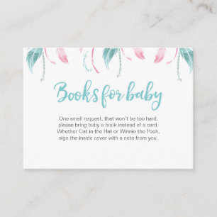 Dream Catcher Book Request Baby Shooting Card Begleitkarte