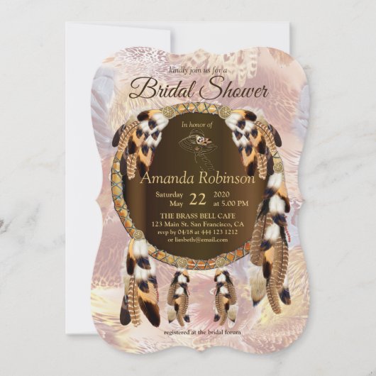 Dream Catcher Brautparty Einladung (Vorderseite)