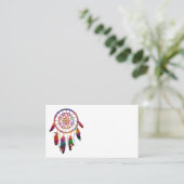 Dream Catcher Business Card Visitenkarte (Stehend Vorderseite)