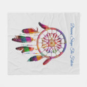 Dream-Catcher-Fleece-Blanket Fleecedecke (Vorderseite (Horizontal))