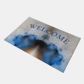 Dream Catcher Fraktal Doormat Fußmatte (Schrägansicht)
