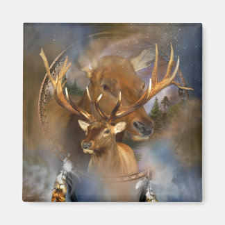 Dream Catcher - Geist der Elche Magnet