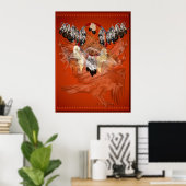 Dream Catcher Hawk Face Posters Poster (Heimbüro)