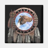 Dream Catcher Hawk Magnet (Vorne)