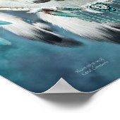 Dream Catcher - Herz eines Wolf Art Poster/Print Poster (Ecke)