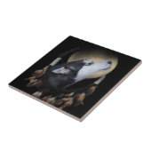 Dream Catcher Husky Art Tile Fliese (Seite)