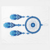 DREAM CATCHER IN BLAU FLEECEDECKE (Vorderseite (Horizontal))