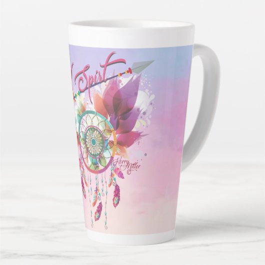 Dream Catcher Latte Tasse (Rechte Ecke)