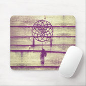Dream Catcher Lila Wood Mousepad (Mit Mouse)