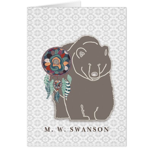 Dream Catcher mit Braunbär-Indianerin (Vorne)