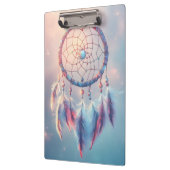 Dream Catcher mit weichen Federn und Perlen Klemmbrett (Links)