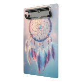 Dream Catcher mit weichen Federn und Perlen Mini Klemmbrett (Gewinkelt2)