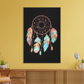 Dream Catcher Native American Feathers Tribal Drea Leinwanddruck (Insitu (Wohnzimmer))