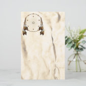 Dream Catcher Native American Stationery Briefpapier (Stehend Vorderseite)