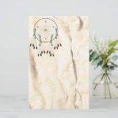Dream Catcher Native American Stationery Briefpapier (Stehend Vorderseite)