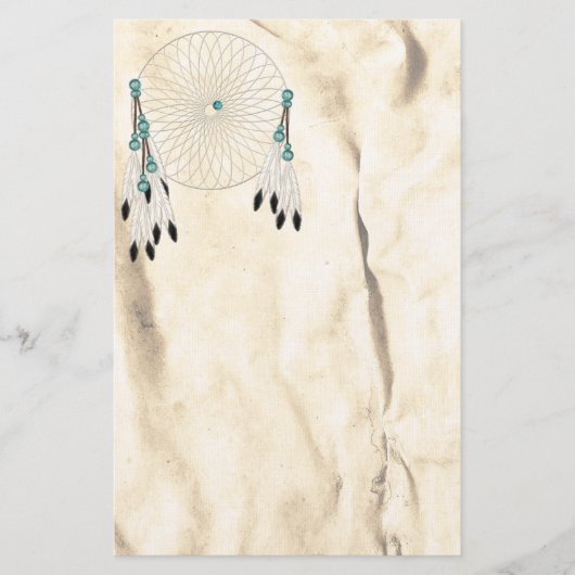 Dream Catcher Native American Stationery Briefpapier (Vorderseite)