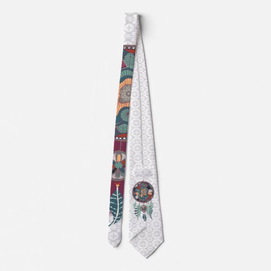 Dream Catcher Native American Theme Krawatte (Rückseite)