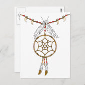 Dream Catcher Necklace Postkarte (Vorne/Hinten)