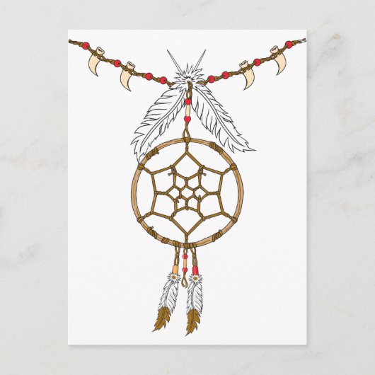 Dream Catcher Necklace Postkarte (Vorderseite)