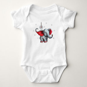 Dream Catcher Niedlich Baby Elephant. Zurück trans Strampler