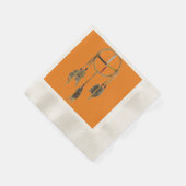 Dream Catcher Orange Paper Napkin Serviette (Ecke)