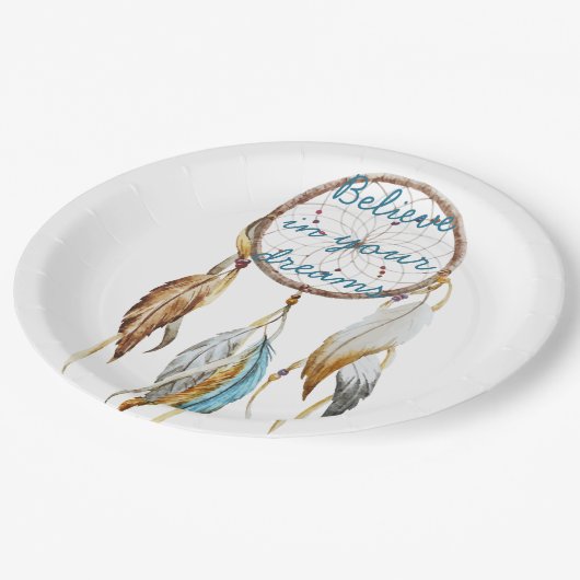 Dream Catcher Pappteller (Schrägansicht)