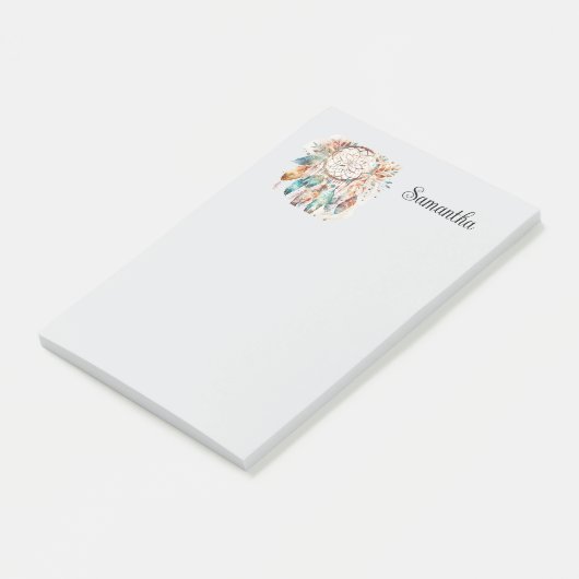 Dream Catcher Personalisiert Post-it Klebezettel (angewinkelt)