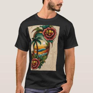 "Dream Catcher Polynesisch Tattoo Design - Light C T-Shirt