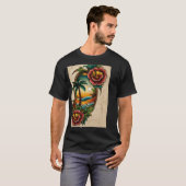 "Dream Catcher Polynesisch Tattoo Design - Light C T-Shirt (Vorne ganz)