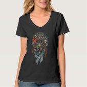 Dream Catcher Rose Feathers T-Shirt (Vorderseite)