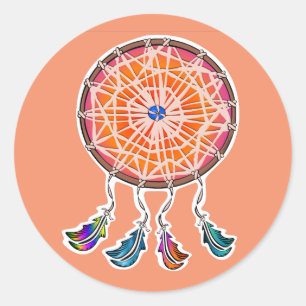 Dream Catcher Round Sticker