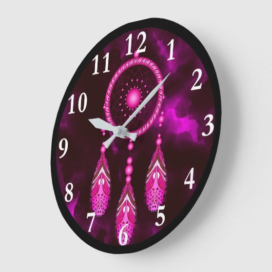 Dream Catcher Round Wall Uhr (Winkel)