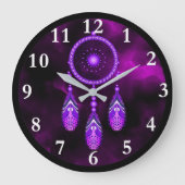 Dream Catcher Round Wall Uhr (Vorderseite)