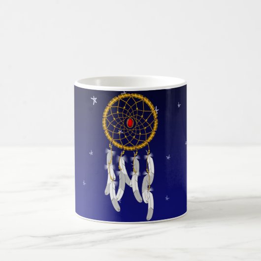 Dream Catcher--Rubin-Tasse Kaffeetasse (Mittel)