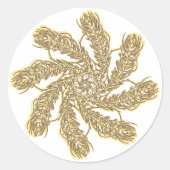 Dream Catcher Runder Aufkleber (Vorderseite)