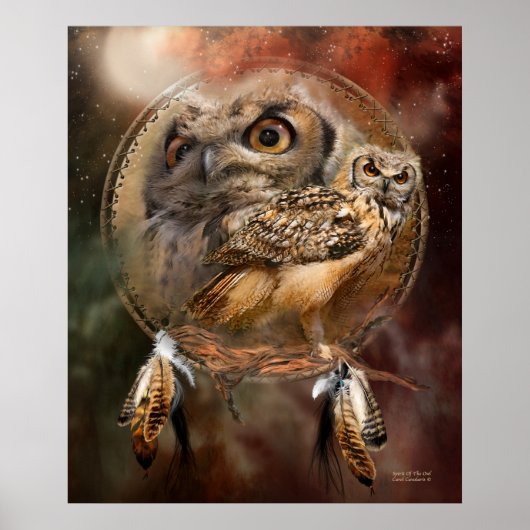 Dream Catcher Serie Geist des Owl Poster (Vorne)