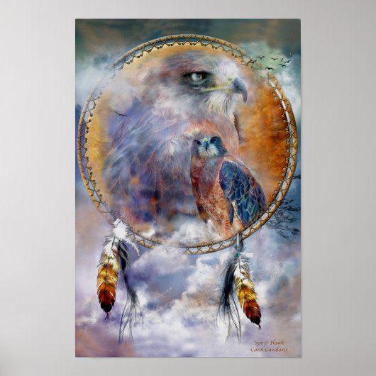 Dream Catcher Series - Spirit Hawk Poster/Print Poster (Vorne)