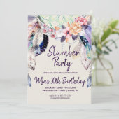 Dream-Catcher Slumber-Party Einladung (Stehend Vorderseite)