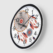 Dream Catcher Southwestern wall clock Große Wanduhr (Winkel)