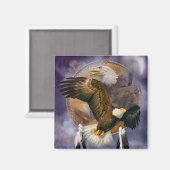 Dream Catcher - Spirit Eagles Magnet (Vorderseite/Rückseite)