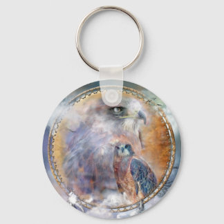 Dream Catcher - Spirit Hawks Art Schlüsselanhänger
