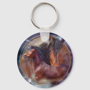 Dream Catcher - Spirit Horses Schlüsselanhänger