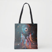 Dream Catcher Tote Bag Boho All-over Print Design Tasche (Vorderseite)