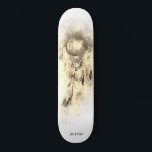 *~* Dream Catcher Tribal Shaman Sacred Shamanic Skateboard<br><div class="desc">* Western BOHO American Watercolor Abstrakte Dream Catcher Tour mit hübschen Feathers als Shamanic-Symbol für einen amerikanischen Spirituellen Heiler oder BOHEMIAM Design. * * *** Die Farben sind Sepia , Gelb , Grau .. Dieses temperamentbasierte, beliebte boho kreative abstrakte moderne Träumerei- und Feathers-Design wird höchstwahrscheinlich von Shamans, Native American Healers,...</div>